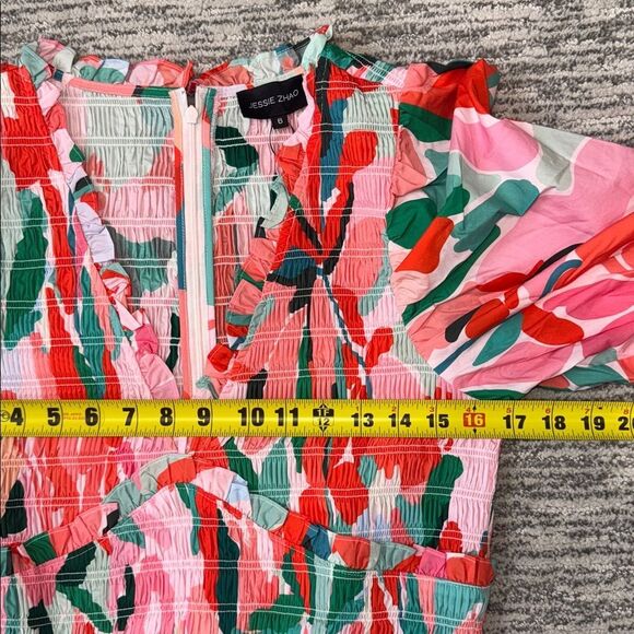 NWT Jessie Zhao Ramona Watermelon Smocked Midi
Dress Size 6 - Picture 9 of 12